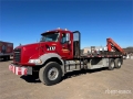 Camion plateau grue Mack PK-10000 Knuckle on Mack GU533 6x4 — occasion 2015