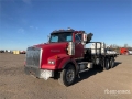 Camion plateau grue Western Star Hiab 099B-3 CLX 4800 kg Knuckle on Western S — occasion 2010