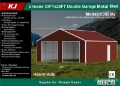 Hangar KJ K3325G 25 ft x 33 ft Double Garage Metal Storage B — occasion 2026