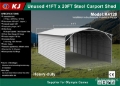 Hangar KJ K4120 20 ft x 41 ft Enclosed Carport (Unused) — occasion 2026