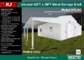 Hangar KJ K4230T 42 ft x 30 ft Metal Storage Shed (Unused) — occasion 2026