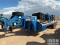 Remorque porte-engins Custom Built 24 ft T/A Gooseneck W/ 3 - Hydra Rig — occasion 1984