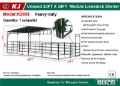 KJ K2039 39 ft x 20 ft Module Livestock Shelter (Unus