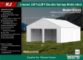 Hangar KJ K2223 23 ft x 22 ft Double Garage Metal Storage Bu — occasion 2026