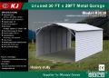 Hangar KJ K3020 20 ft x 30 ft Enclosed Carport (Unused) — occasion 2026