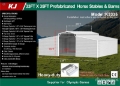 Hangar KJ K3335 33 ft x 35 ft Prefabricated Horse Stables & — occasion 2027