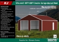 Hangar KJ K4525G 25 ft x 45 ft Double Garage Metal Storage B — occasion 2026