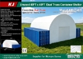 KJ KD1540P 40 ft x 40 ft Double Truss Container Shelt