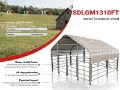SDLGM1310F 13 ft x 10 ft Galvanized Metal Livestoc