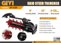 Trancheuse GIYI GY-X39 39 in Mini Skid Steer Trencher (Unused — occasion 2026