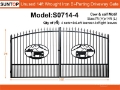 Quantity of (4) SUNTOP S0714-4 14 ft x 7 ft Wroug