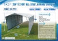 Hangar SKLP SK-ZP20 20 ft x 30 ft All-Steel Enclosed Carp — occasion 2026