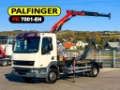 Camion ampliroll DAF LF 45.220 ABROLLKIPPER + PALFINGER PK 7001 FUNK — occasion 2008