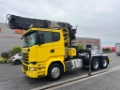 Camion grumier Scania R580 V8 6x4 EURO 6 WOOD TRANSPORT HOLZ — occasion 2017