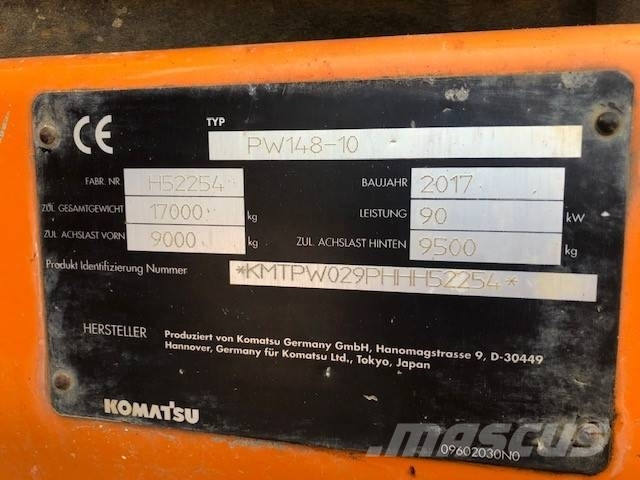 Komatsu PW148-10 Pelle sur pneus