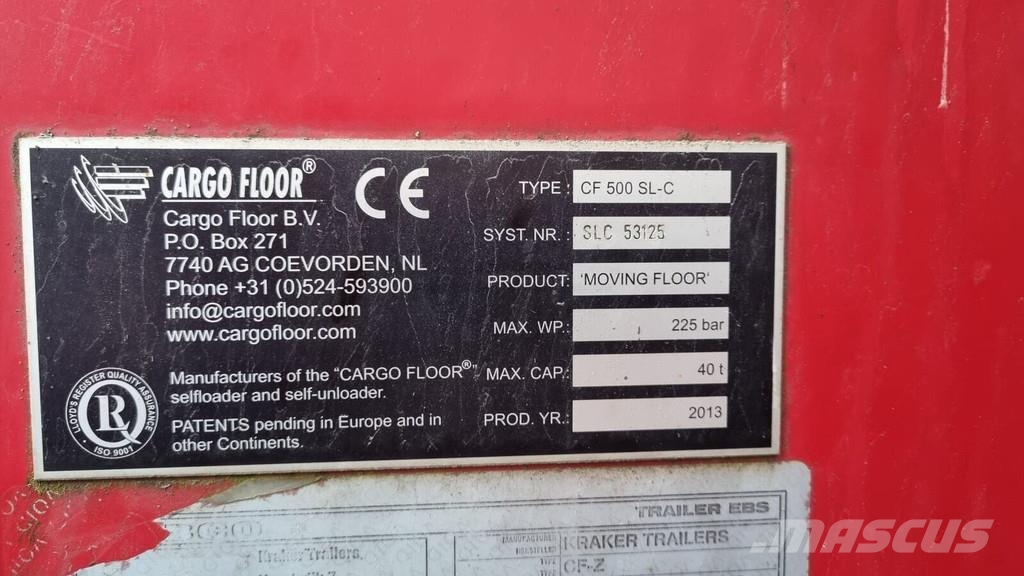 Kraker CF 500 SL-C Walking Floor semi-remorci