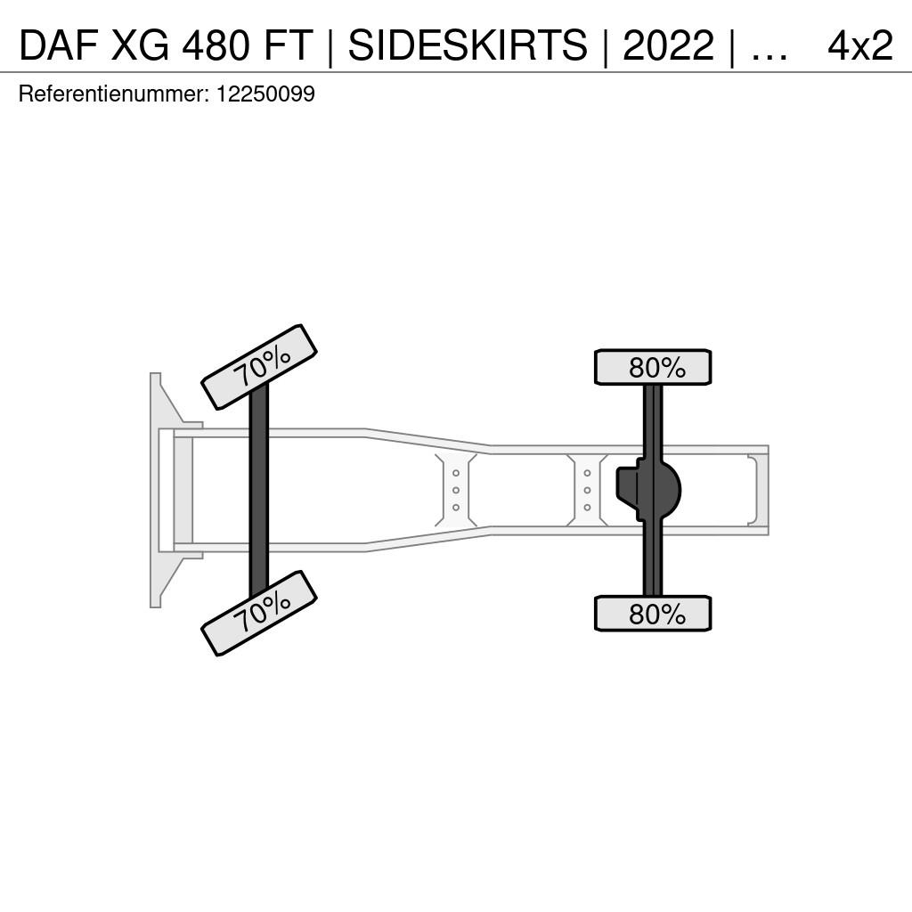 DAF XG 480 FT | SIDESKIRTS | 2022 | 430.131KM | 4x2 Cavalos mecânicos