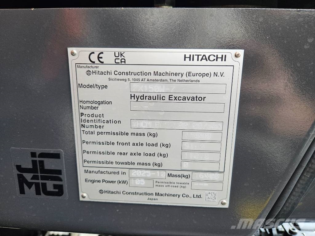 Hitachi ZX150W-7 حفارات بعجل