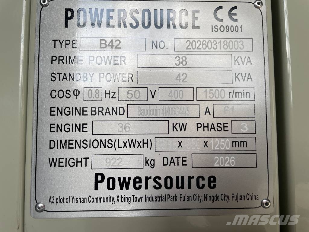 Baudouin 4M06G44/5 - 42 kVA Generator - DPX-19863 Diesel Generatoren