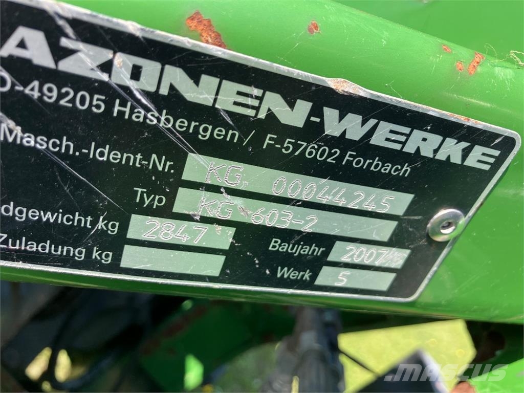 Amazone KG603-2 Rotorkopeggen / rototillers