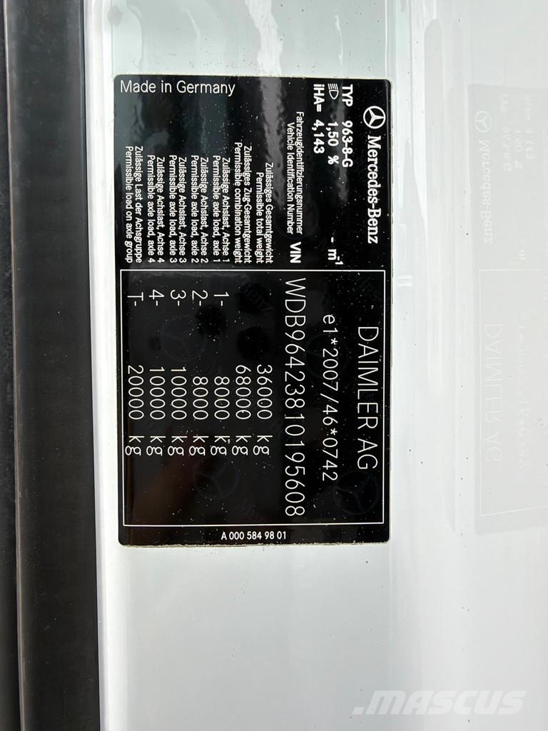 Mercedes-Benz AROCS 3258 8X4 EURO6 + RETARDER + STEEL/AIR Bañeras basculantes usadas