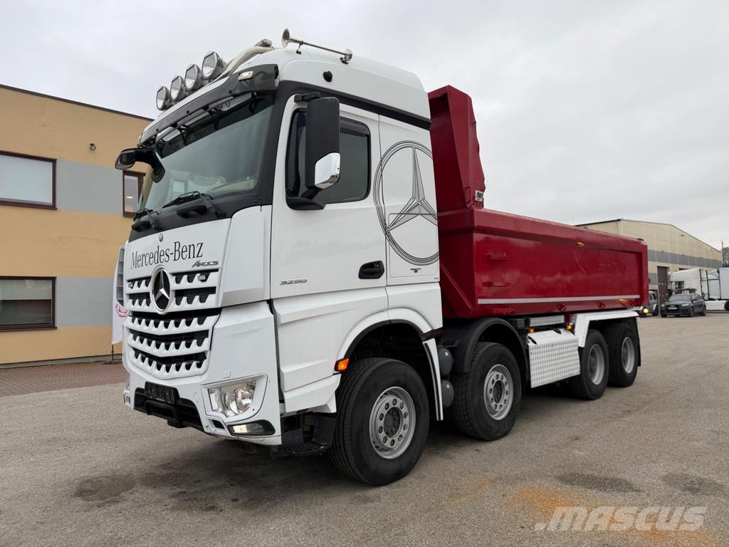 Mercedes-Benz AROCS 3258 8X4 EURO6 + RETARDER + STEEL/AIR Bañeras basculantes usadas