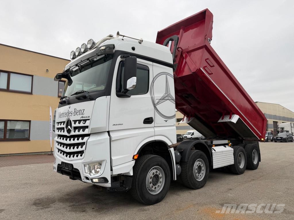 Mercedes-Benz AROCS 3258 8X4 EURO6 + RETARDER + STEEL/AIR Bañeras basculantes usadas