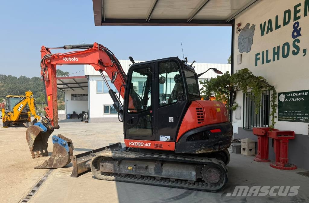 Kubota KX 080 Midi excavators 7t - 12t