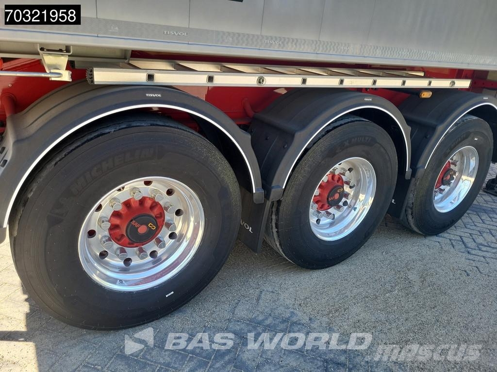 TISVOL A-910210-EAL New UNUSED 46m3 ALU Alcoa Savivartės puspriekabės