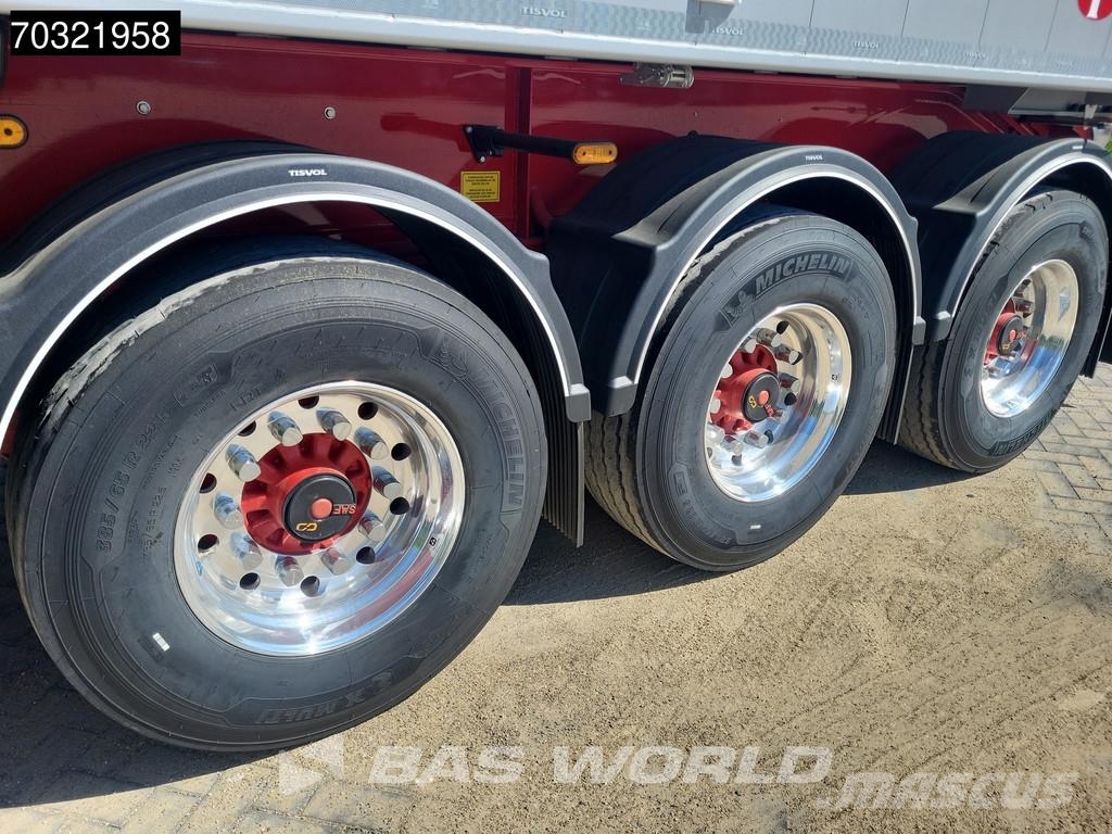 TISVOL A-910210-EAL New UNUSED 46m3 ALU Alcoa Savivartės puspriekabės