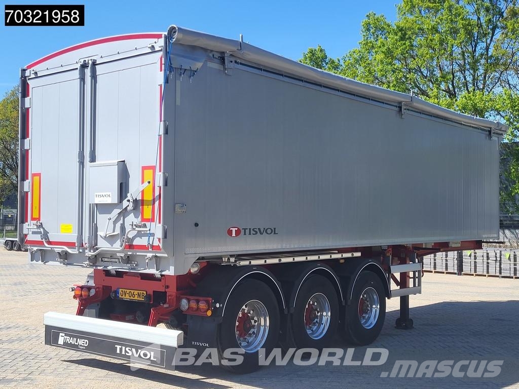 TISVOL A-910210-EAL New UNUSED 46m3 ALU Alcoa Savivartės puspriekabės