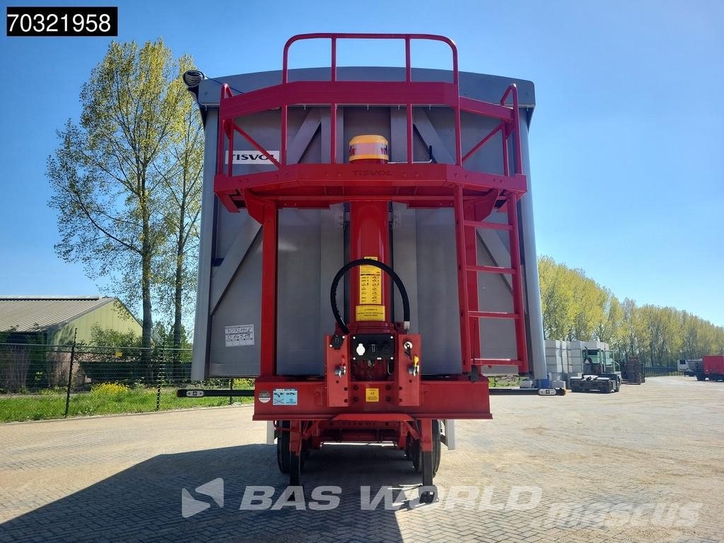TISVOL A-910210-EAL New UNUSED 46m3 ALU Alcoa Savivartės puspriekabės