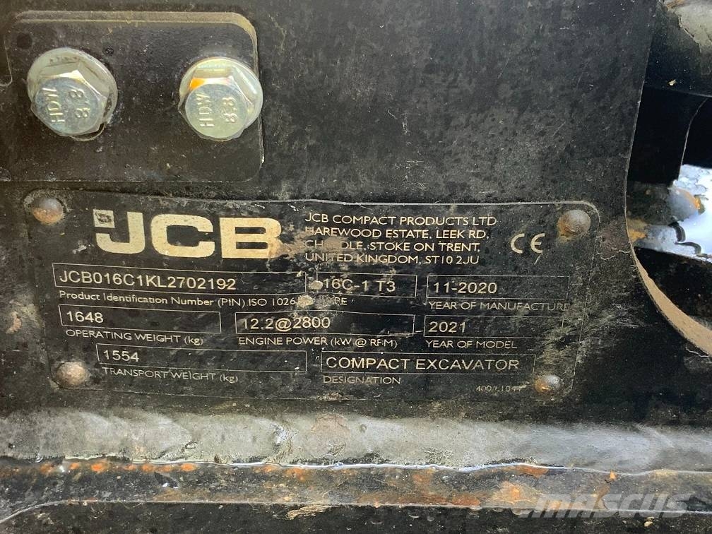 JCB 16 C-1 Minigraafmachines < 7t