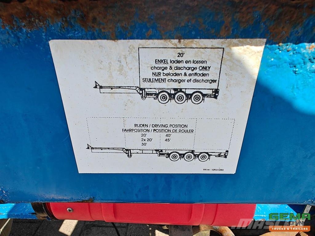 Van Hool 3B0079 All connections - Universal chassis - SAF a نصف مقطورات حاويات