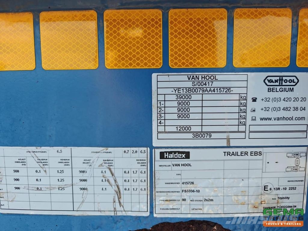 Van Hool 3B0079 All connections - Universal chassis - SAF a نصف مقطورات حاويات