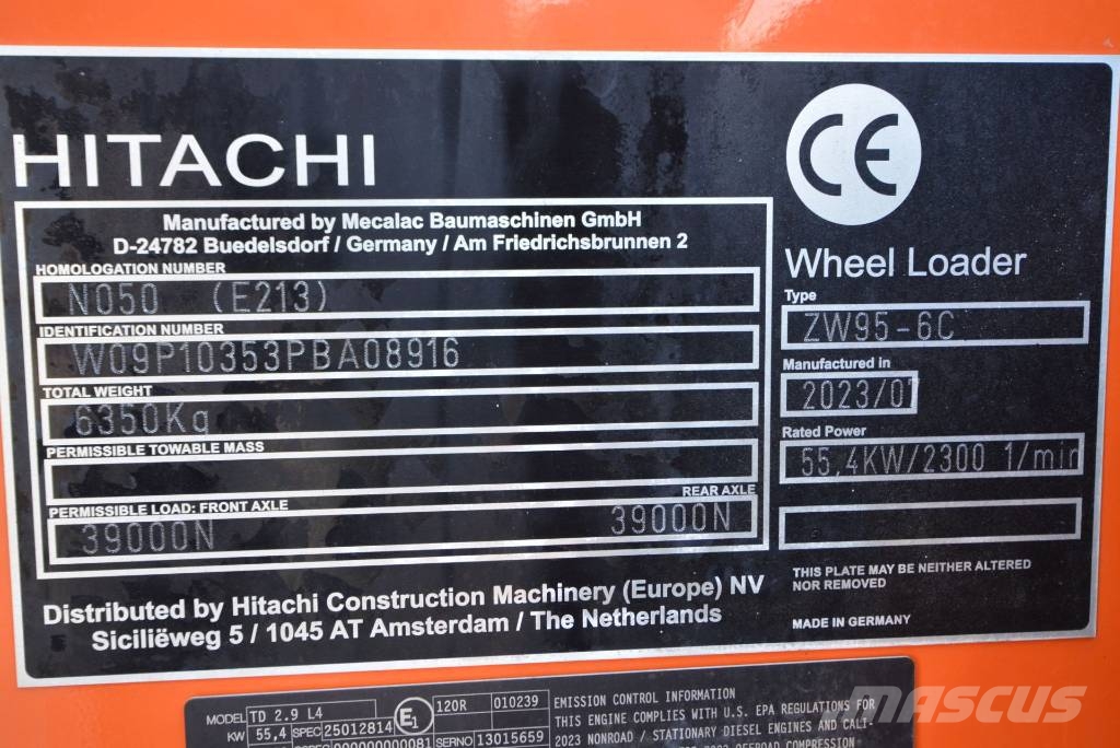 Hitachi ZW 95-6 C Wielladers