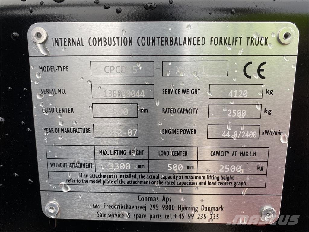 Conmas CPCD25-X2H7F1 Forklift trucks - others