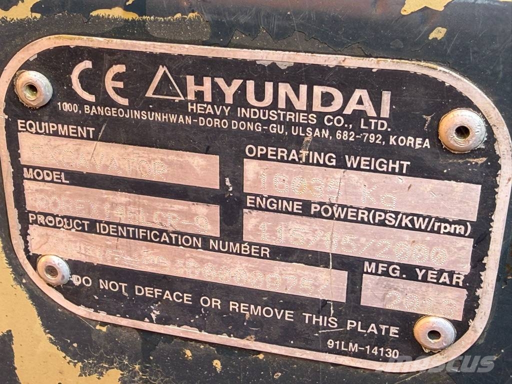Hyundai Robex 145LCR-9 C/W Keto 100LD head حفارات