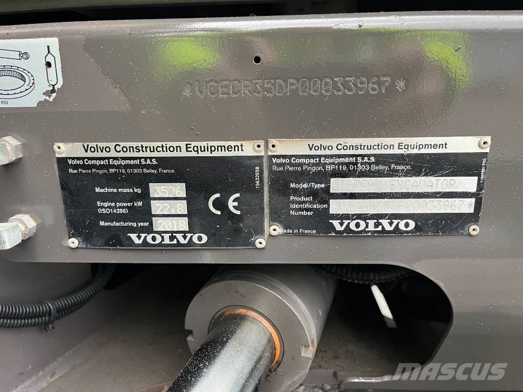 Volvo ECR 35 D Minibagger < 7t
