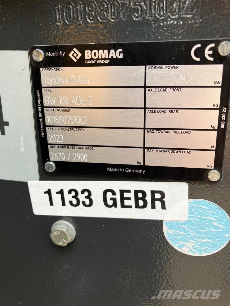 Bomag DE BW 100 ADe-5 Duowalsen