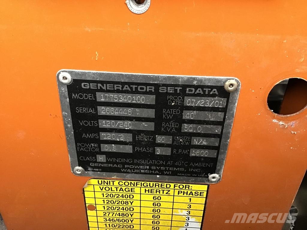 Doosan EWOO DAEWOO PO34TI GENERATOR 50 KVA USED Diesel Generators