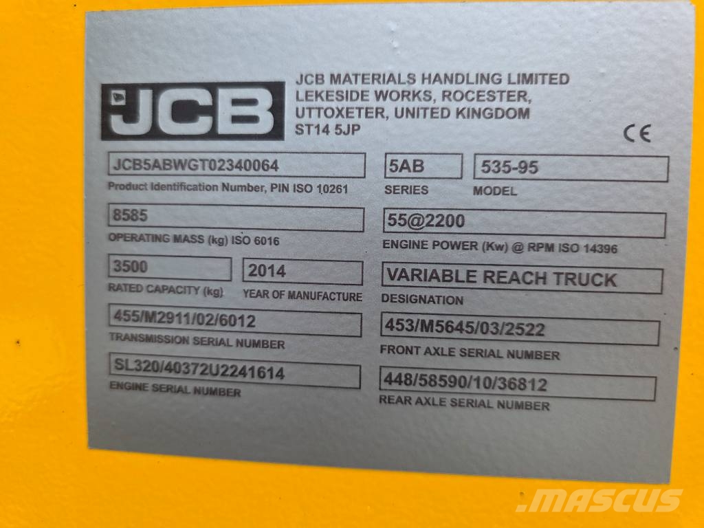 JCB 535-95 伸缩臂叉装车|叉装车