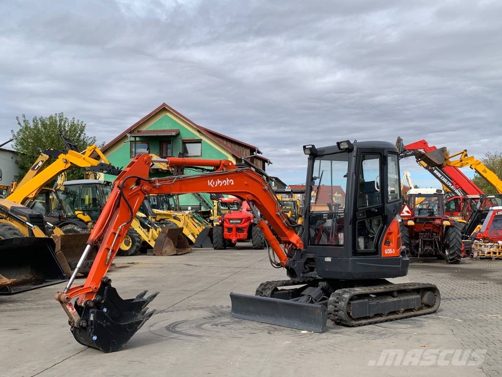 Kubota U 35-3 Mini ekskavatörler, 7 tona dek