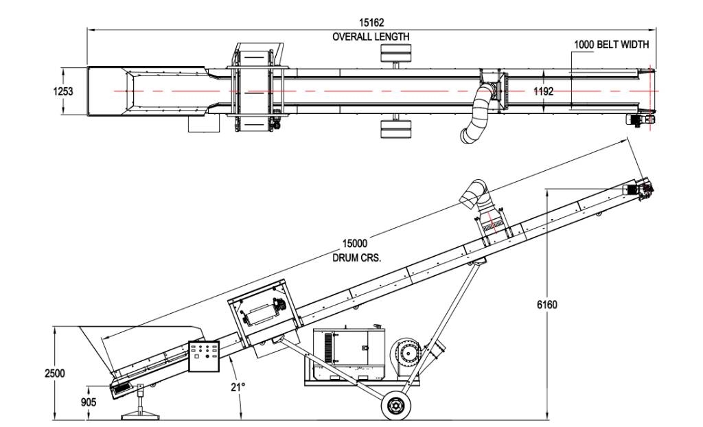Screenpod AV9 Cleanup Conveyor Waste sorting equipment