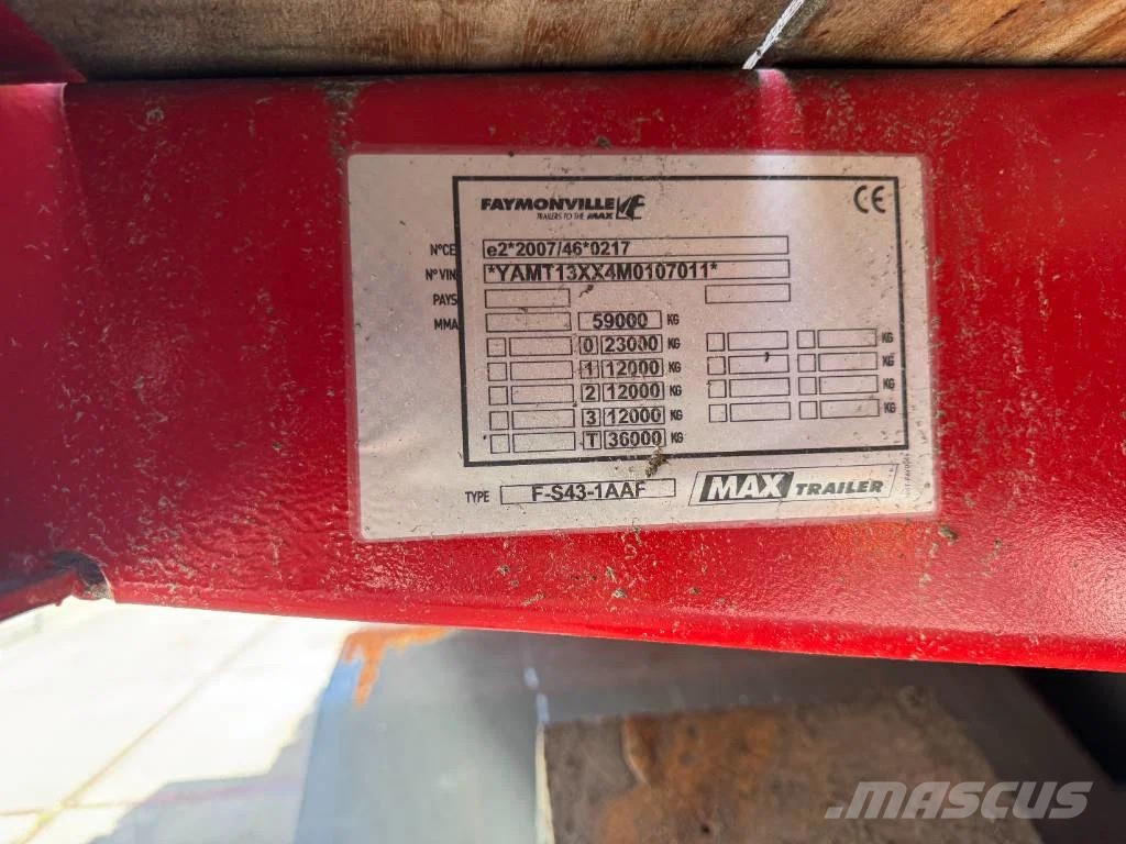 Faymonville MAX 110 Tieflader-Auflieger
