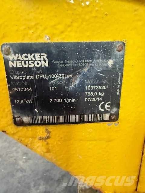 Wacker Neuson DPU 100-70 LES Markvibratorer