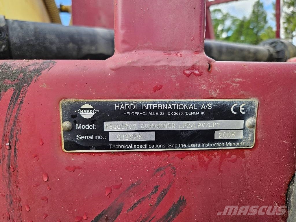 Hardi Commander 2800 Prikabinami purkštuvai