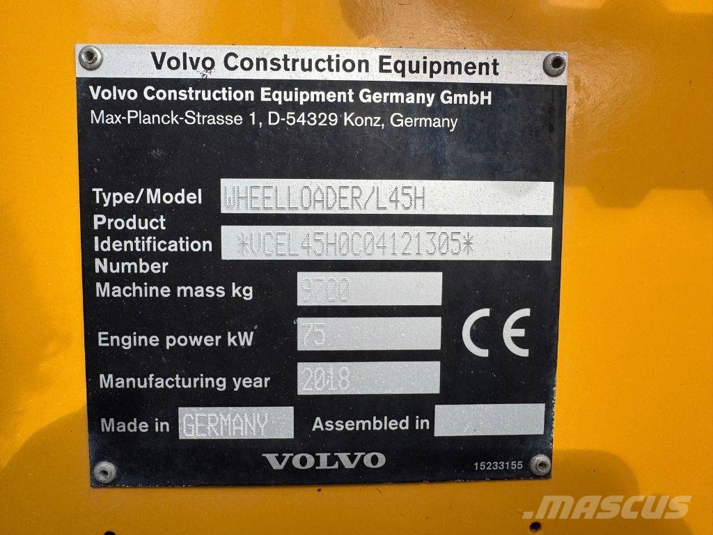Volvo L 45 H, Hjullastare Rataslaadurid