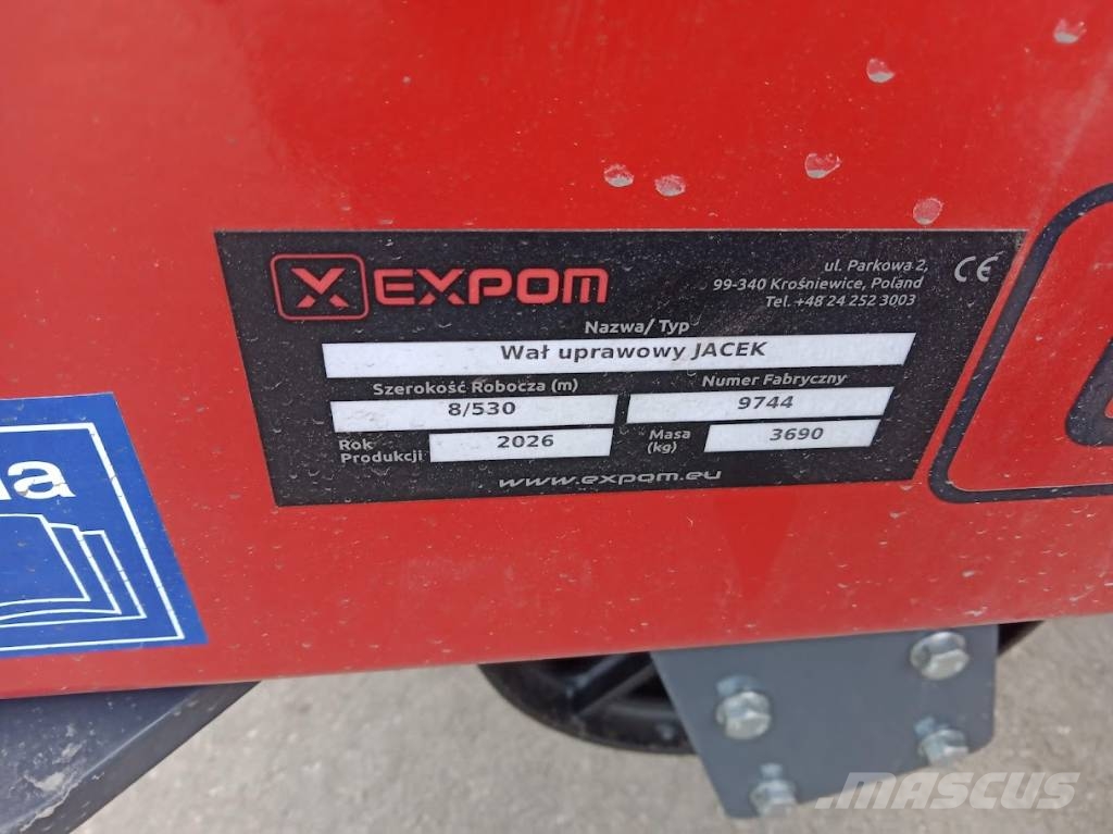 Expom Jacek 530 peltojyrät 8m Valce