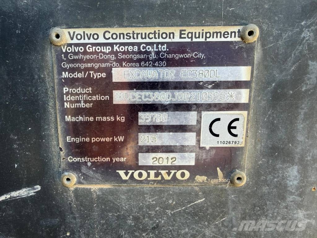 Volvo EC 380 D L Lánctalpas kotrók
